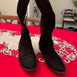 Dana Bachman Over The Knee Suede Boots Ladies Size 9 1/2
